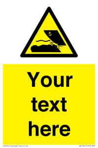 Custom Warning submerged objects in watercraft areas